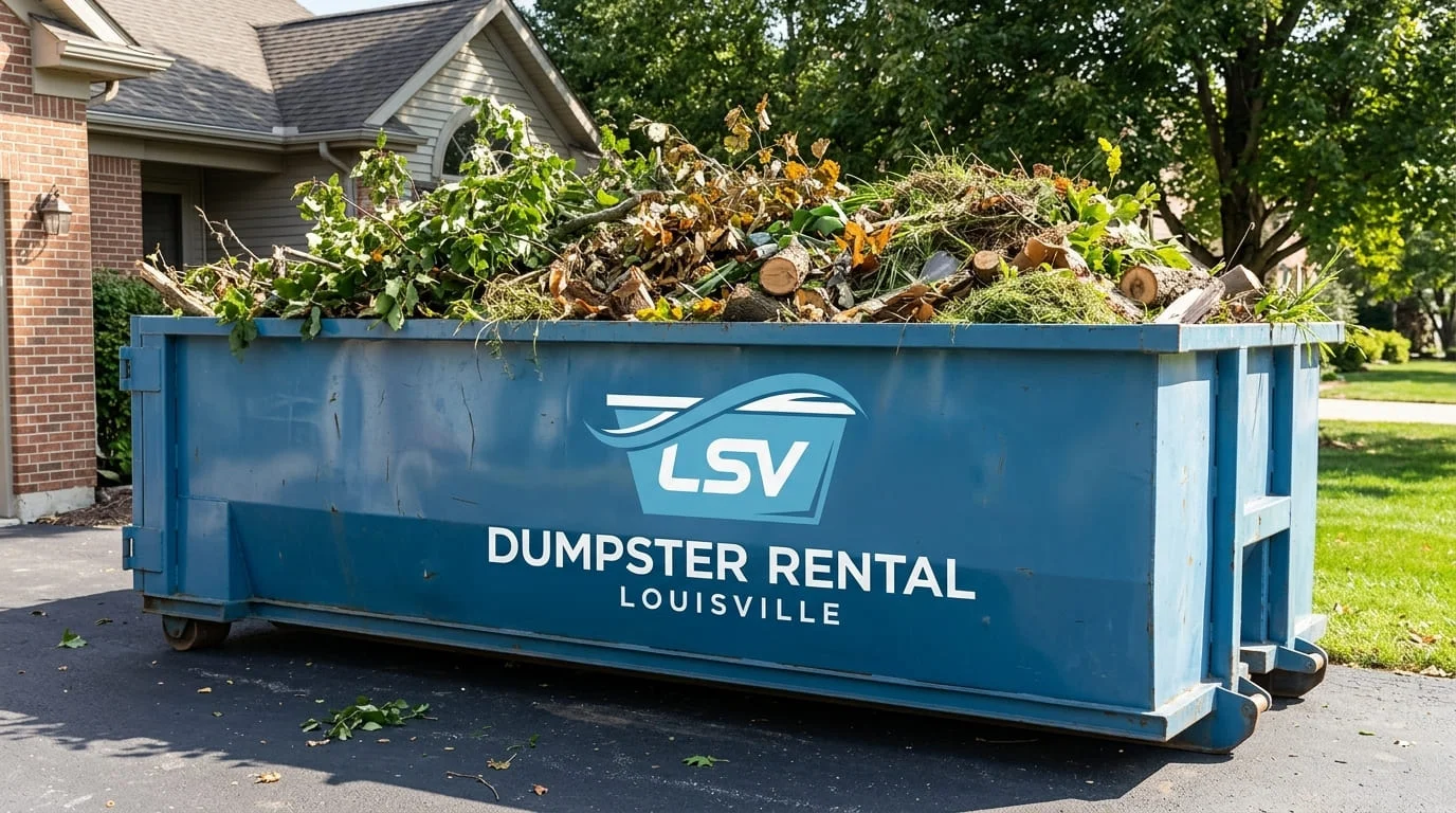 Yard Waste Dumpster Rental Louisville-img